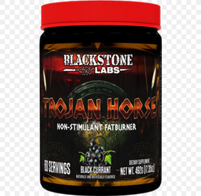 Dietary Supplement Trojan Horse Thermogenics Blackstone Labs, PNG, 800x800px, Dietary Supplement, Bodybuilding Supplement, Computer Program, Fat Emulsification, Flavor Download Free