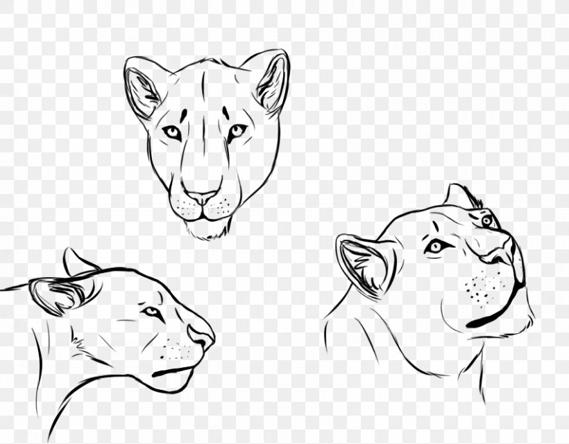 Lion Drawing Line Art Sketch, PNG, 850x665px, Lion, Animal Figure, Art, Artwork, Big Cats Download Free