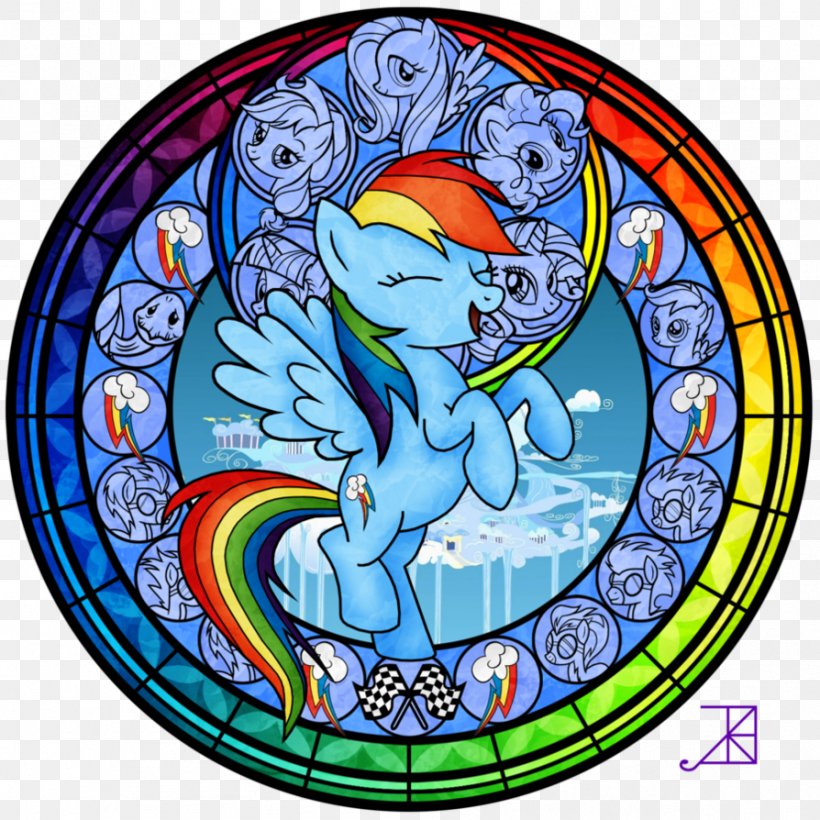 Rainbow Dash Pony Stained Glass, PNG, 894x894px, Rainbow Dash, Area, Art, Color, Cutie Mark Crusaders Download Free