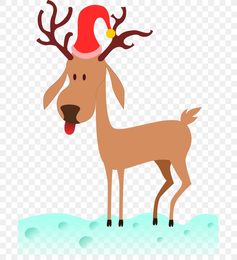 Rudolph Reindeer Santa Claus Clip Art, PNG, 695x900px, Rudolph, Animation, Antler, Art, Cartoon Download Free