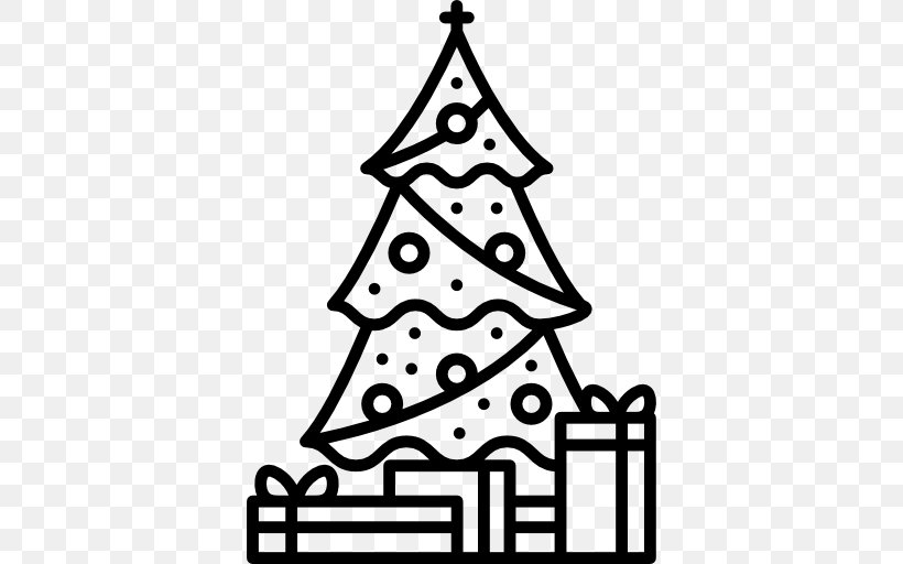 Christmas Tree Clip Art, PNG, 512x512px, Christmas Tree, Black And White, Christmas, Christmas Decoration, Christmas Ornament Download Free