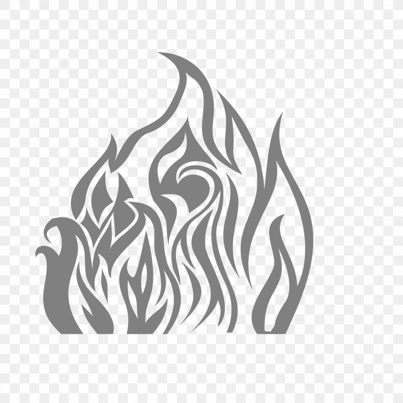 Flame Euclidean Vector Black And White, PNG, 2107x2107px, Flame, Black, Black And White, Combustion, Fire Download Free