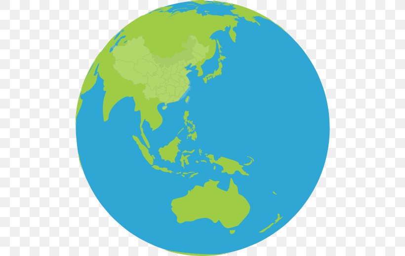 China Japan Australia Earth World, PNG, 516x519px, China, Aqua, Area, Asia, Australia Download Free
