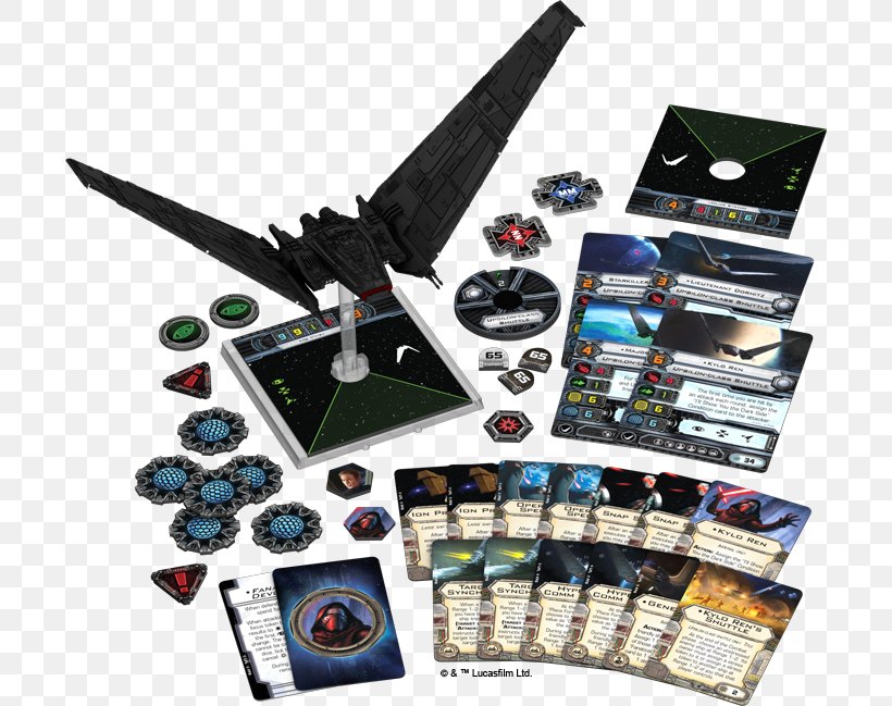 Star Wars: X-Wing Miniatures Game Fantasy Flight Games Star Wars X-Wing: Upsilon-class Shuttle Expansion Pack X-wing Starfighter Kylo Ren, PNG, 700x649px, Star Wars Xwing Miniatures Game, Fantasy Flight Games, First Order, Force, Game Download Free