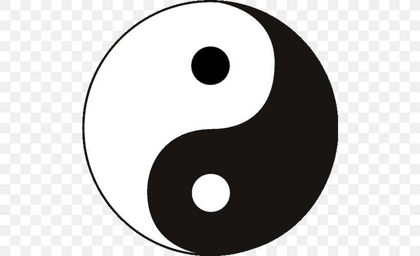 Yin And Yang Symbol Taoism Taijitu Chinese Philosophy, PNG, 500x500px, Yin And Yang, Area, Black And White, Chinese Philosophy, Definition Download Free