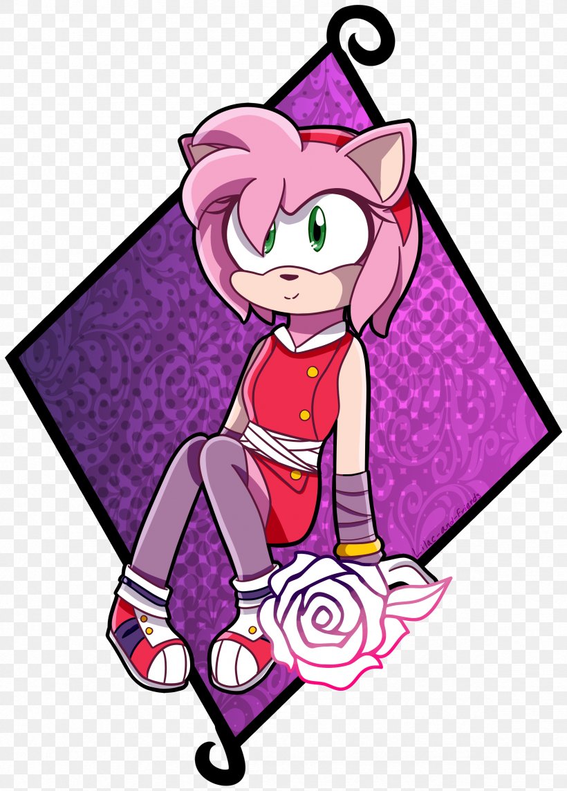 Amy Rose Sonic Boom: Rise Of Lyric Sonic Adventure Sonic Drive-In, PNG, 2362x3297px, Watercolor, Cartoon, Flower, Frame, Heart Download Free