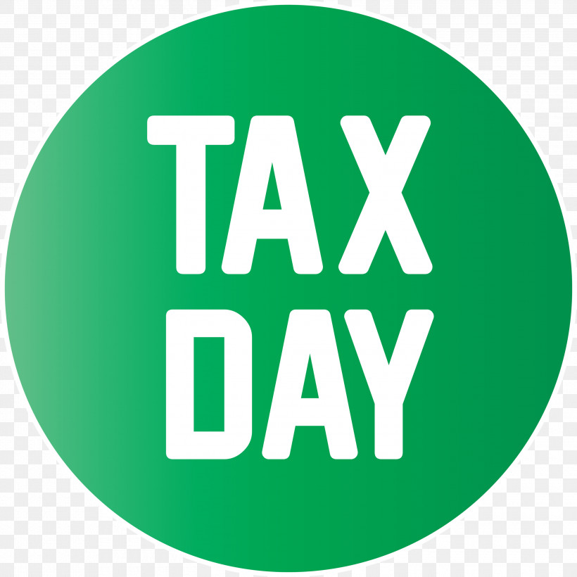 Tax Day, PNG, 3000x3000px, Tax Day, Green, Logo, Symbol, Text Download Free