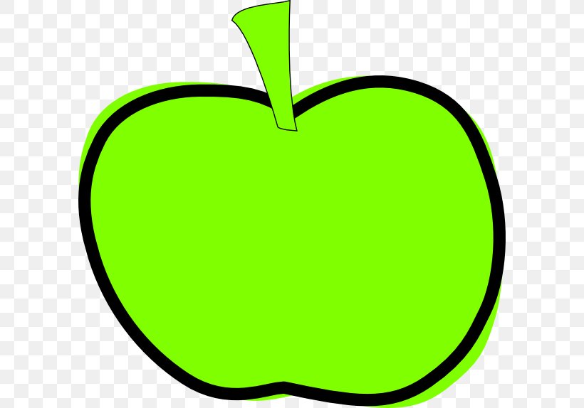 Apple Green Clip Art, PNG, 600x574px, Apple, Area, Artwork, Black And White, Blue Download Free