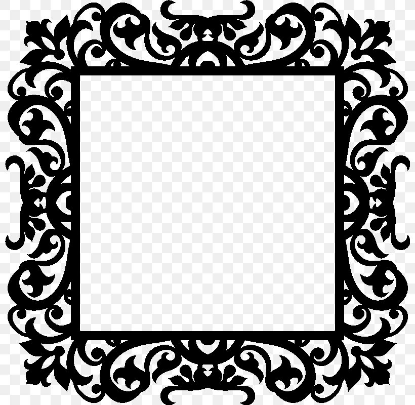 Picture Frames Baroque Drawing Photography, PNG, 800x800px, Picture Frames, Art, Baroque, Black, Black And White Download Free