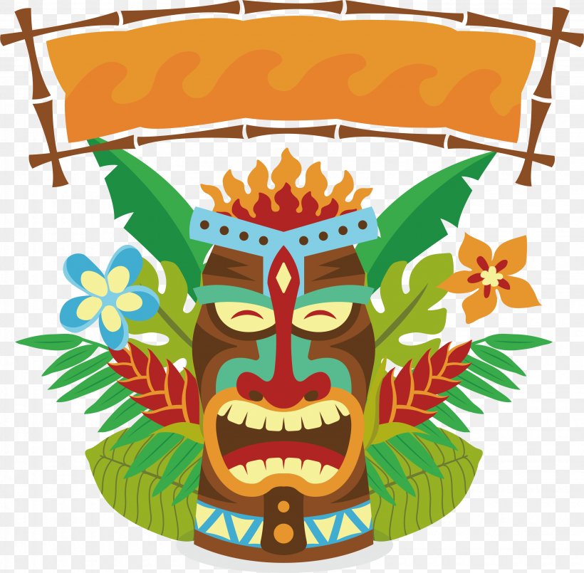 Tiki Mask Clip Art, PNG, 3170x3113px, Tiki, Art, Designer, Fictional Character, Mask Download Free