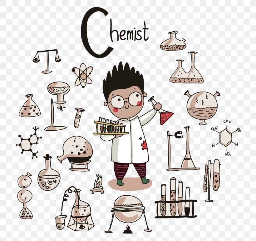 Chemistry Science Scientist Illustration, PNG, 1500x1411px, Chemistry, Brand, Cartoon, Chemist, Clip Art Download Free
