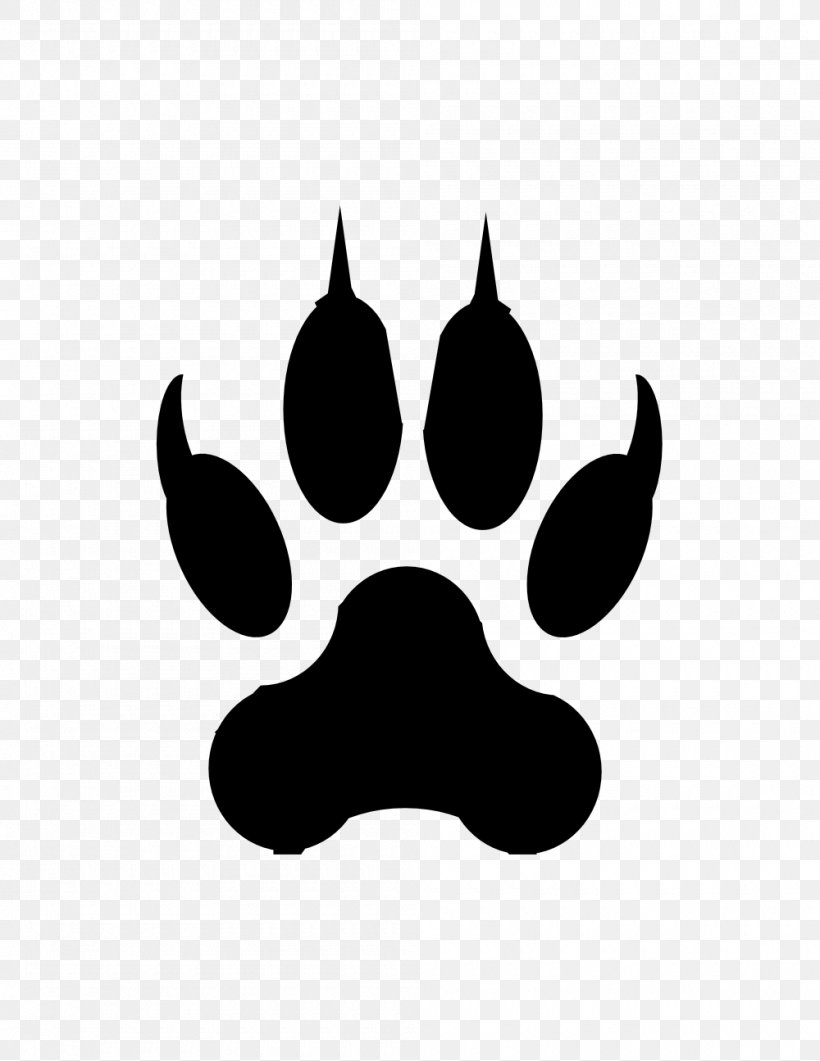 Footprint Dog Cat Tiger Clip Art, PNG, 1000x1295px, Footprint, Animal, Animal Track, Black, Black And White Download Free