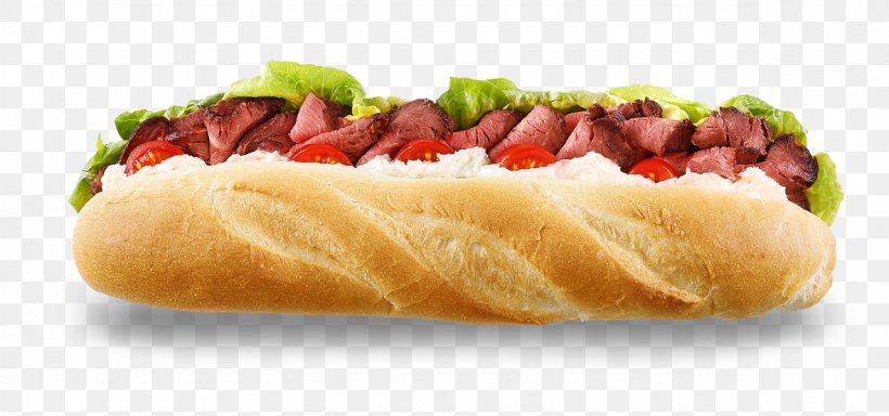 Hot Dog Breakfast Sandwich Baguette Roast Beef Fast Food, PNG, 1181x554px, Hot Dog, American Food, Baguette, Beef, Breakfast Sandwich Download Free