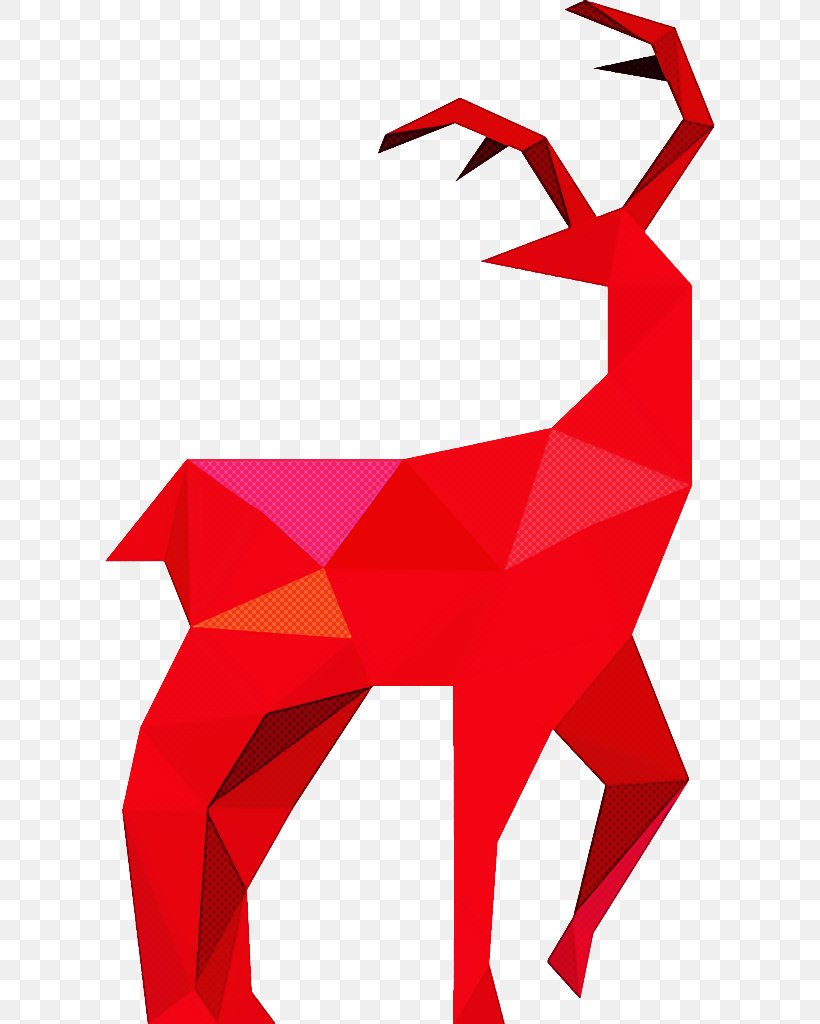 Origami, PNG, 612x1024px, Red, Antelope, Art Paper, Deer, Origami Download Free