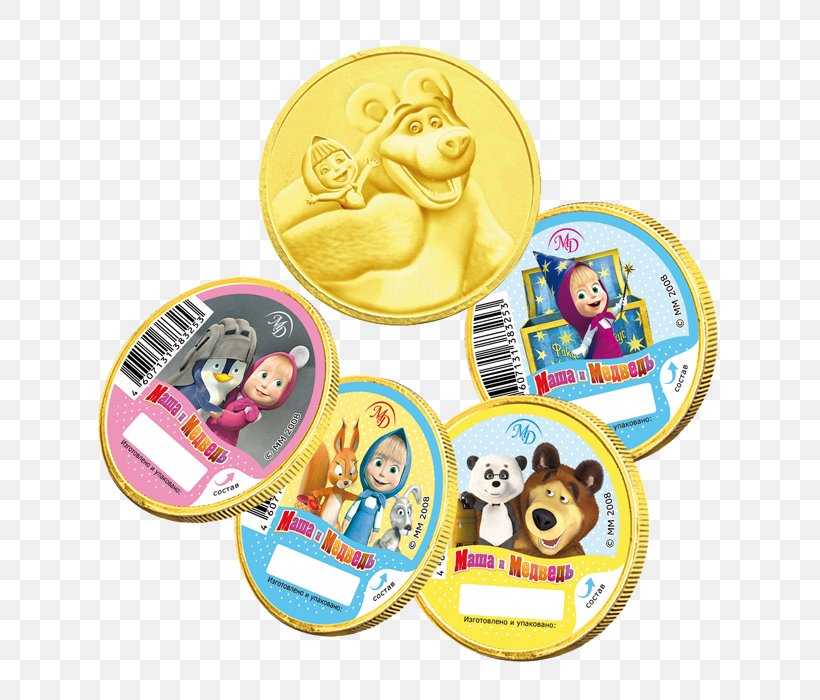 Masha Medal Bear Chocolate Zefir, PNG, 700x700px, Masha, Bear, Candy, Chocolate, Coin Download Free