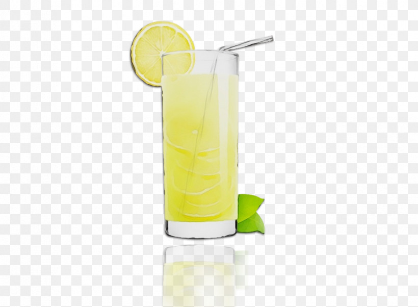 Harvey Wallbanger Non-alcoholic Drink Lemonade Lemon-lime Drink Cocktail Garnish, PNG, 918x675px, Watercolor, Cocktail Garnish, Gin And Tonic, Harvey Wallbanger, Juice Download Free