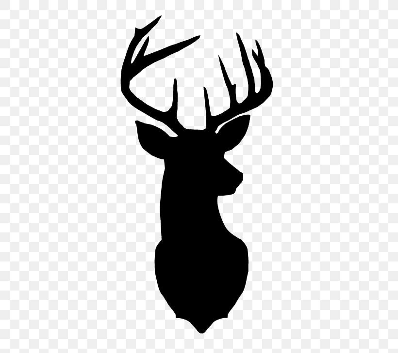 Black Reindeer Avatar, PNG, 564x729px, Deer, Antler, Art, Black And White, Craft Download Free