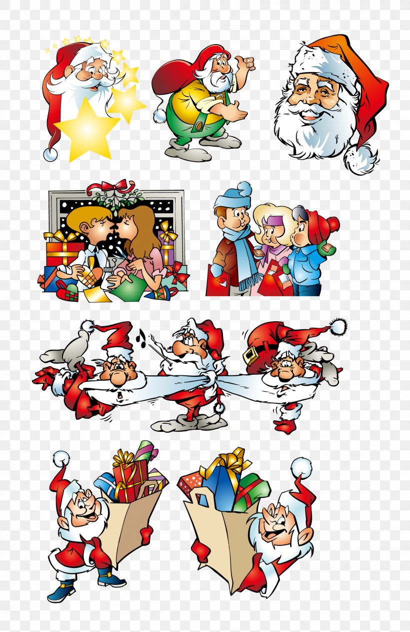 Santa Claus Christmas Clip Art, PNG, 1621x2498px, Santa Claus, Area, Art, Artwork, Cartoon Download Free