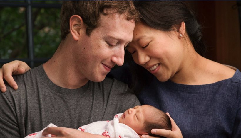 Mark Zuckerberg Priscilla Chan Infant Facebook Daughter, PNG, 1388x798px, Watercolor, Cartoon, Flower, Frame, Heart Download Free