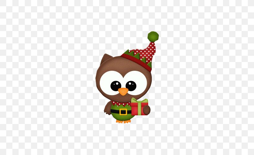 Owl Santa Claus Christmas Day Drawing Christmas Ornament, PNG, 500x500px, Owl, Art, Barn Owl, Bird, Bird Of Prey Download Free