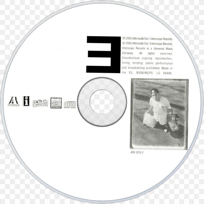 The Marshall Mathers LP 2 Compact Disc The Slim Shady LP Relapse, PNG, 1000x1000px, Marshall Mathers Lp, Black And White, Brand, Compact Disc, Eminem Download Free