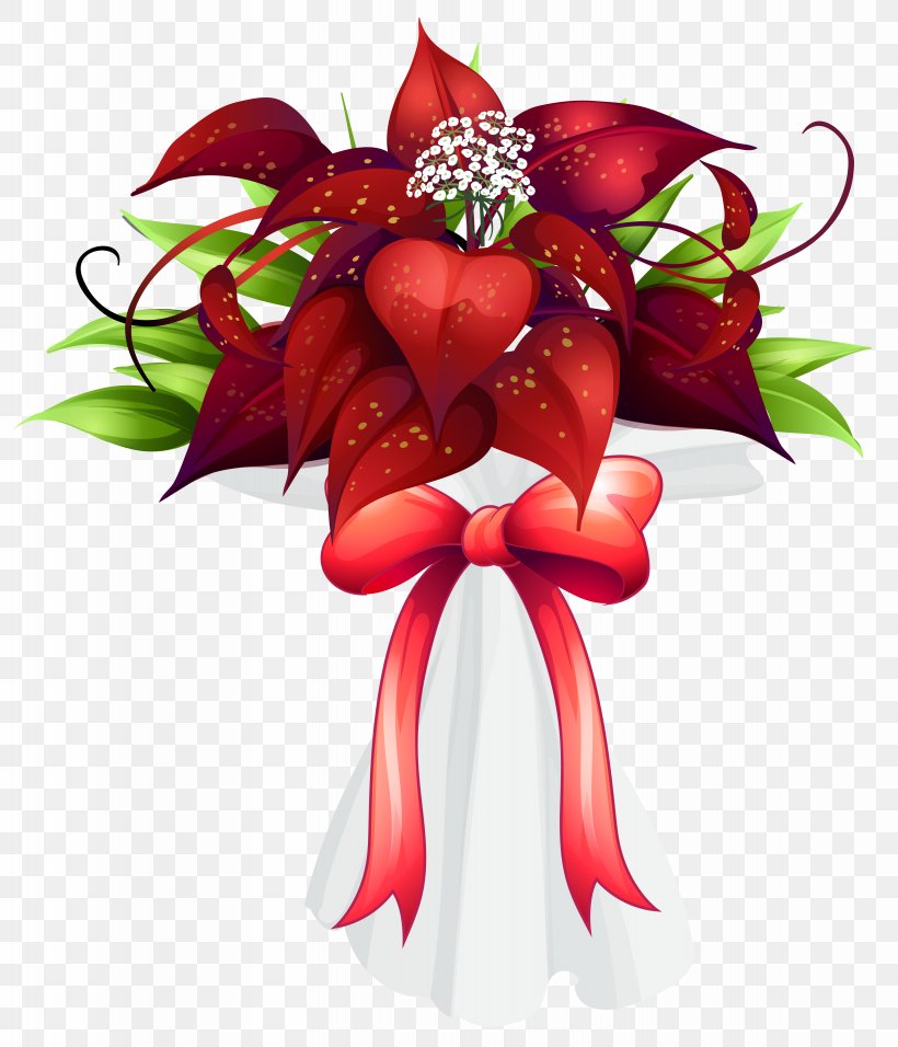 Flower Bouquet Red Clip Art, PNG, 5328x6214px, Flower Bouquet, Christmas Decoration, Christmas Ornament, Color, Cut Flowers Download Free