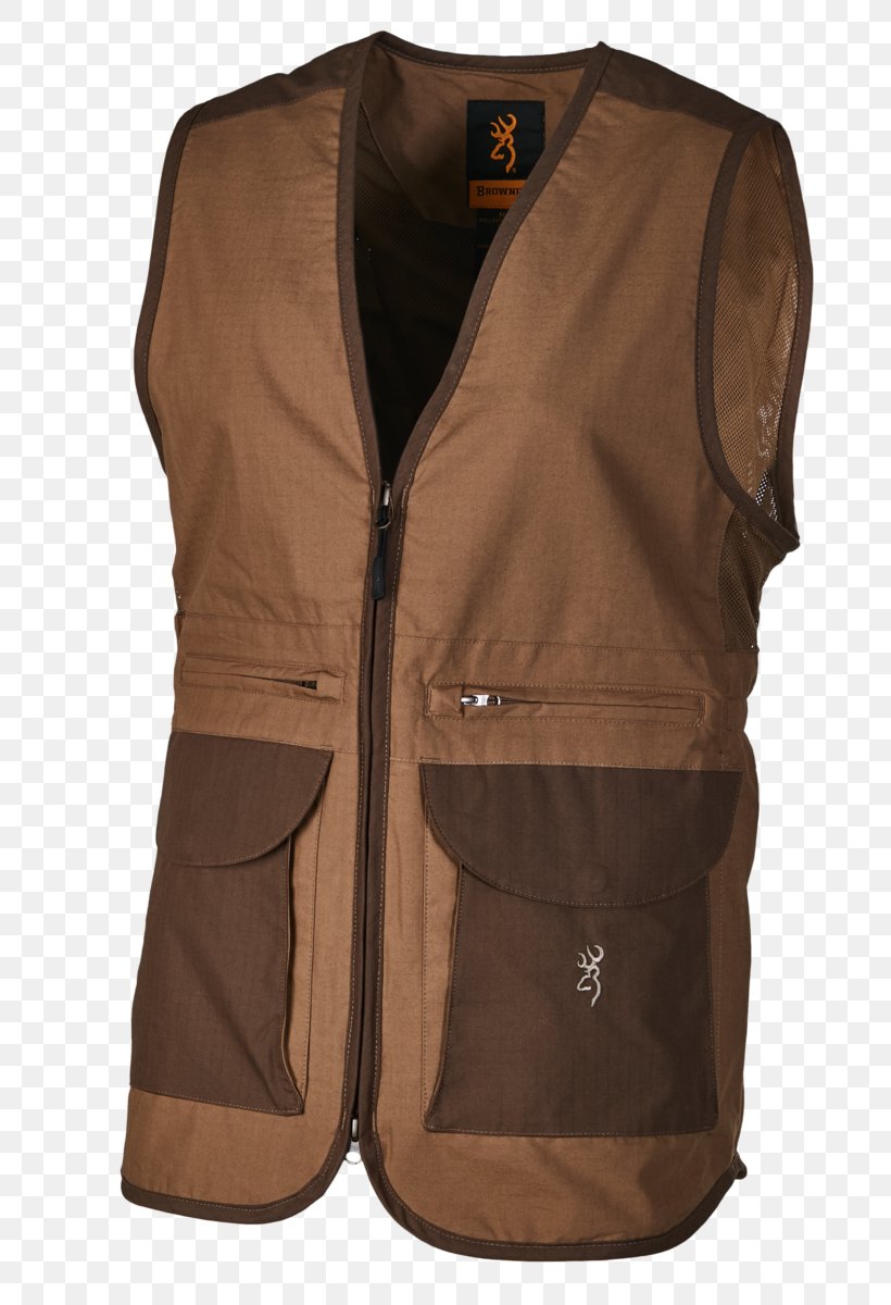 Gilets Hunting Waistcoat Zipper Jacket, PNG, 733x1200px, Gilets, Beretta Silver Pigeon, Brown, Browning Arms Company, Canvas Download Free
