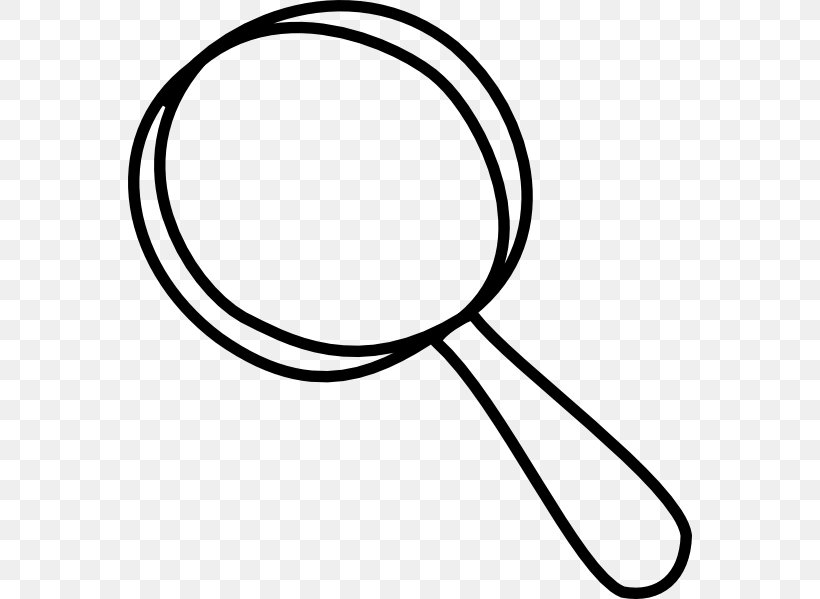 Magnifying Glass Clip Art, PNG, 564x599px, Magnifying Glass, Area, Black, Black And White, Document Download Free