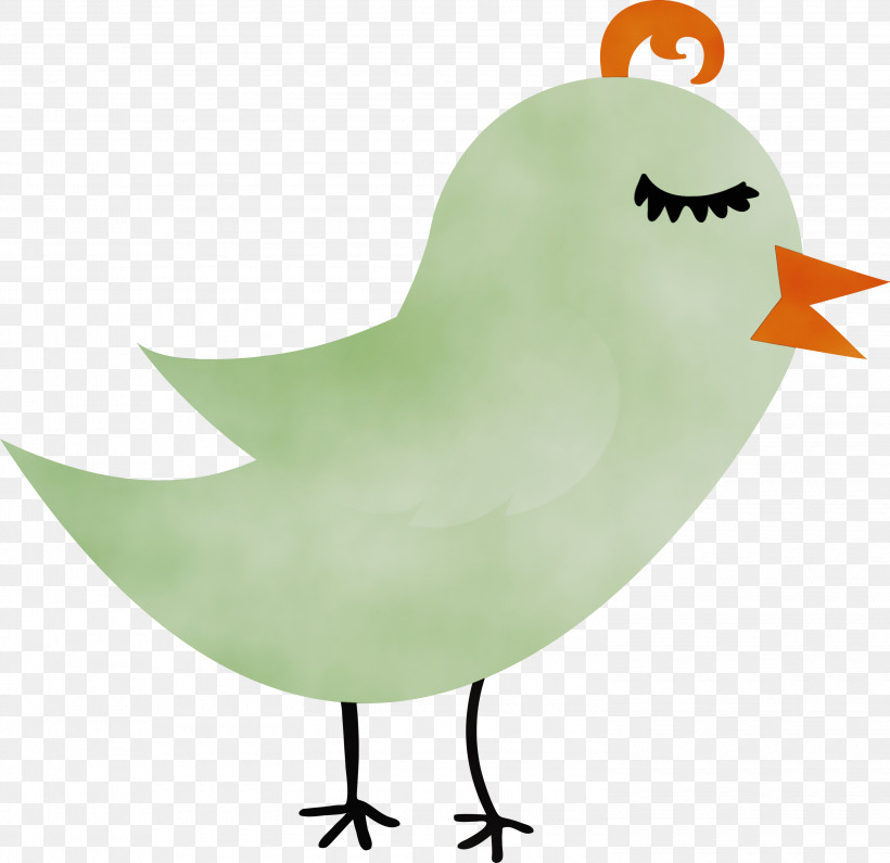 Bird Beak Perching Bird Sparrow, PNG, 3000x2910px, Cartoon Bird, Beak, Bird, Cute Bird, Paint Download Free