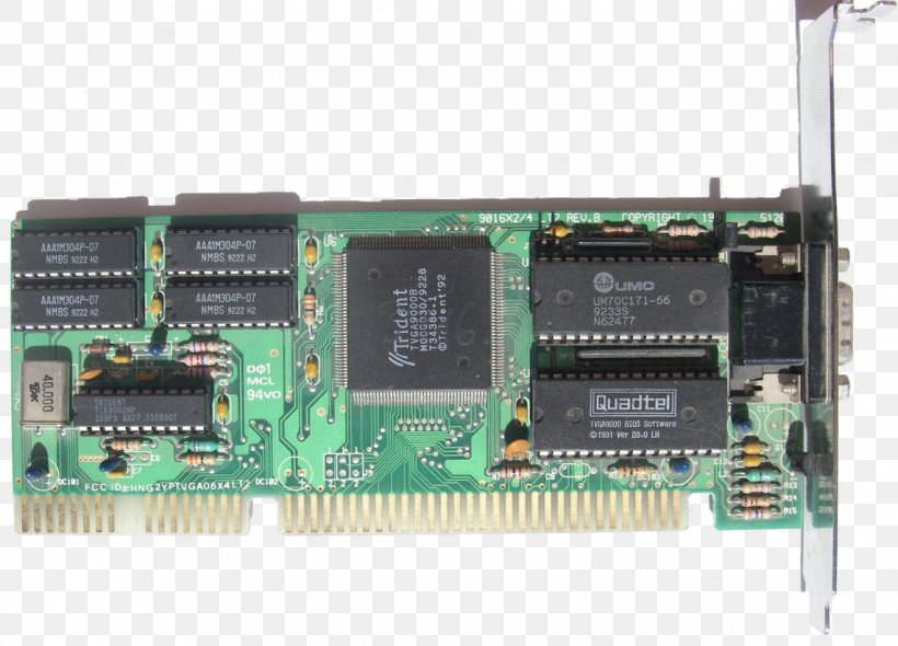 Graphics Cards & Video Adapters Video Graphics Array Industry Standard Architecture Motherboard Trident Microsystems, PNG, 1142x823px, Graphics Cards Video Adapters, Chipset, Computer, Computer Component, Computer Data Storage Download Free