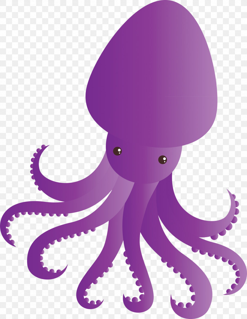 Octopus Giant Pacific Octopus Octopus Purple Violet, PNG, 2328x3000px, Octopus, Animal Figure, Animation, Giant Pacific Octopus, Magenta Download Free