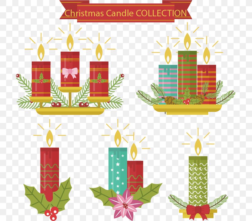 Christmas Tree Candle Light, PNG, 715x719px, Christmas Tree, Candela, Candle, Christmas, Christmas Decoration Download Free