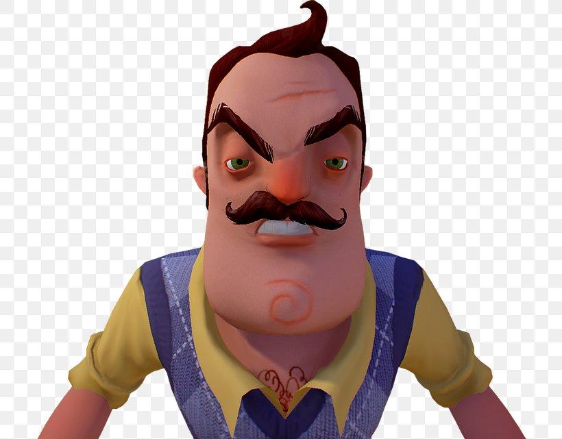 Hello Neighbor Neighbours From Hell 2: On Vacation Minecraft Video Games, PNG, 717x641px, Hello Neighbor, Action Figure, Face, Facial Hair, Fictional Character Download Free