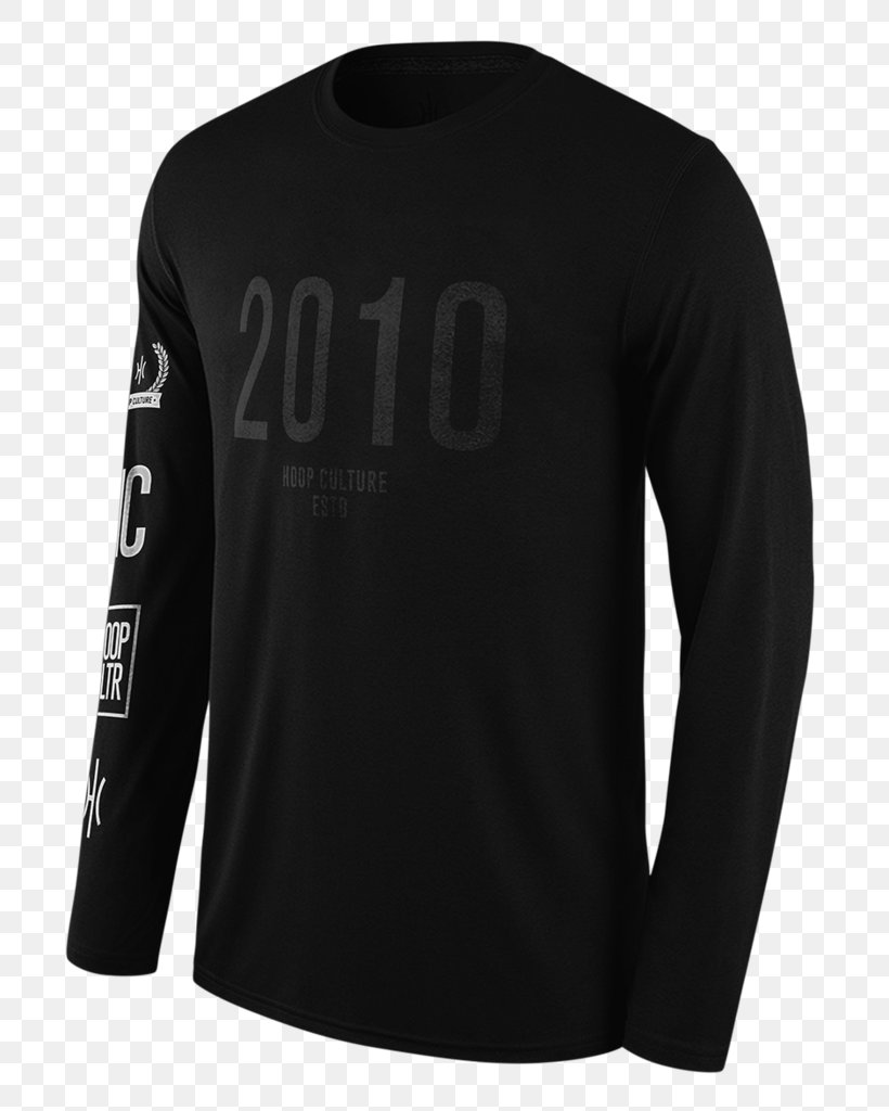 Long-sleeved T-shirt Long-sleeved T-shirt Clothing Hoop Culture, PNG, 740x1024px, Tshirt, Active Shirt, Basketball Sleeve, Black, Brand Download Free