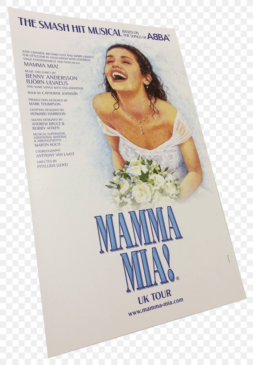 Mamma Mia! Original Cast Recording Musical Theatre Poster Mamma Mia! Film Series, PNG, 993x1429px, Mamma Mia, Advertising, Musical Theatre, Poster, Text Download Free