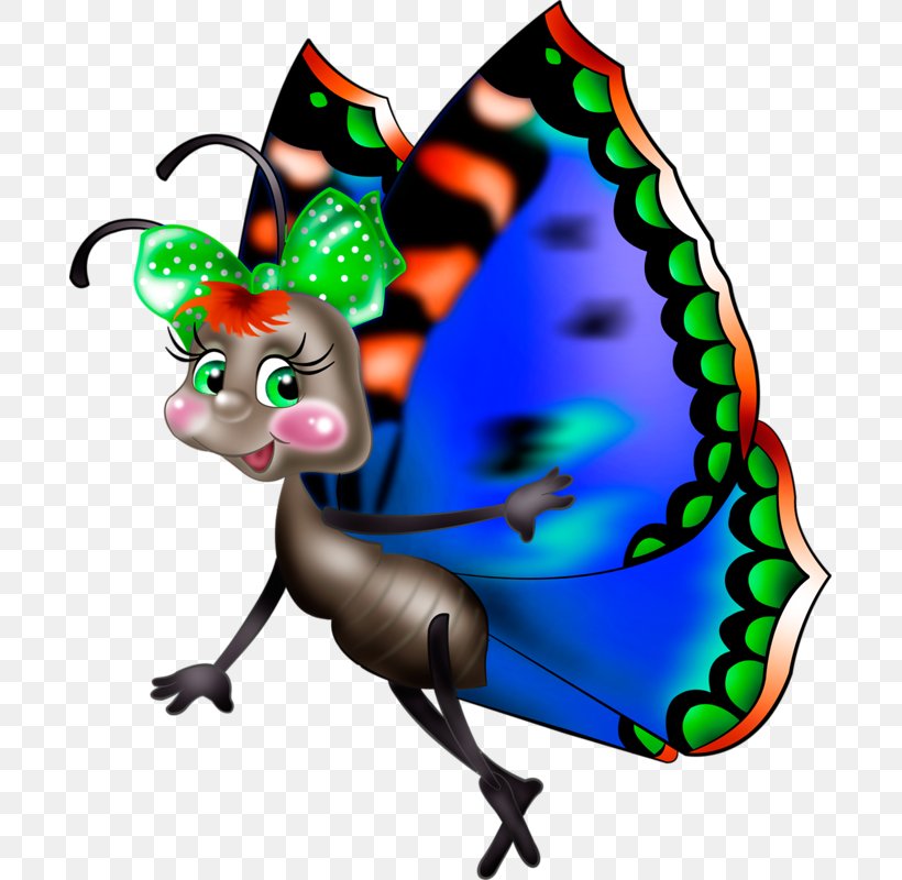 Butterfly Cartoon Humour Clip Art, PNG, 693x800px, Butterfly, Butterflies And Moths, Cartoon, Fictional Character, Humour Download Free