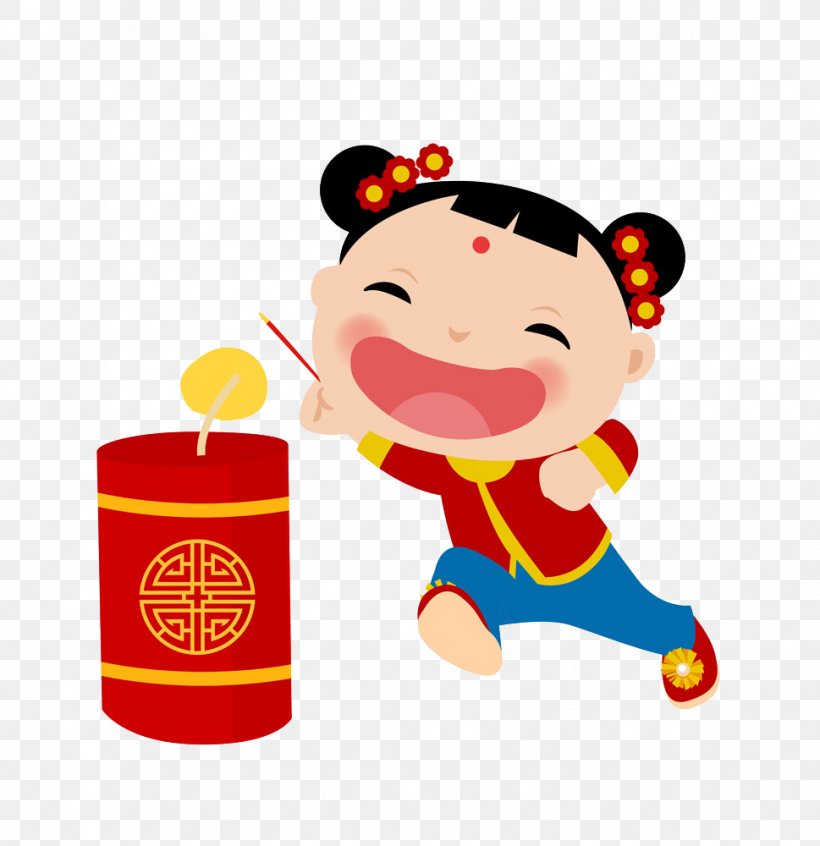 Chinese New Year Firecracker Cartoon Festival, PNG, 969x1000px, Chinese New  Year, Animation, Art, Boy, Cartoon Download