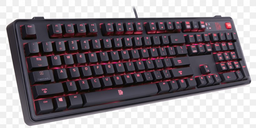 Computer Keyboard MEKA PRO Cherry Brown Keyboard KB-MGP-BLBDTC-01 Thermaltake KB-MGP-RDBDUS-01 Meka Pro Electronic Sports, PNG, 1467x738px, Computer Keyboard, Cherry, Computer, Computer Component, Corsair Gaming Strafe Download Free