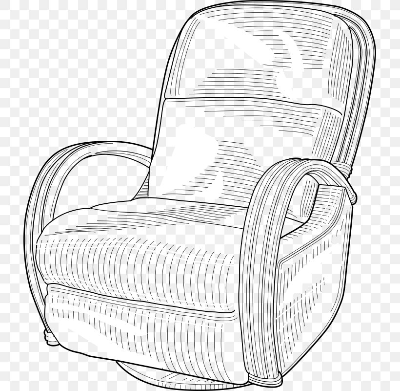 Recliner Eames Lounge Chair Couch Clip Art, PNG, 723x800px, Recliner, Area, Black And White, Car Seat Cover, Chair Download Free
