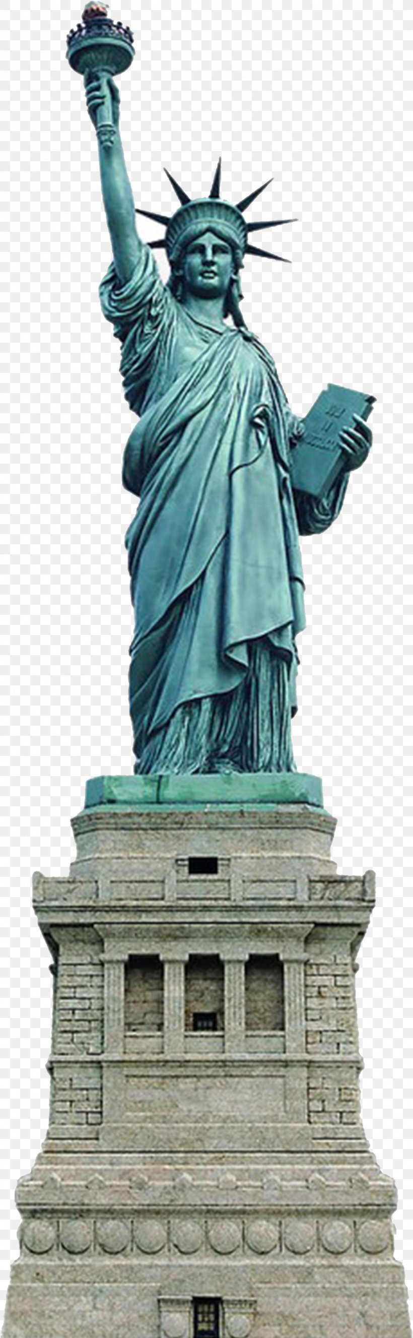 Statue Of Liberty Clip Art, PNG, 1077x3488px, Statue Of Liberty, Artwork, Classical Sculpture, Landmark, Memorial Download Free