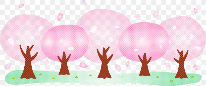 Abstract Spring Trees Abstract Spring, PNG, 2999x1265px, Abstract Spring Trees, Abstract Spring, Balloon, Gesture, Pink Download Free