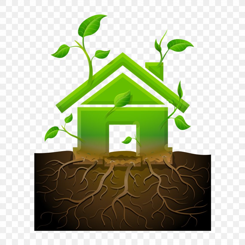 House Green Home Root Illustration, PNG, 4252x4252px, House, Architecture, Brand, Building, Energy Download Free