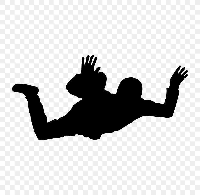 Parachuting Parachute Sport Paragliding, PNG, 800x800px, Parachuting, Arm, Black, Black And White, Decal Download Free