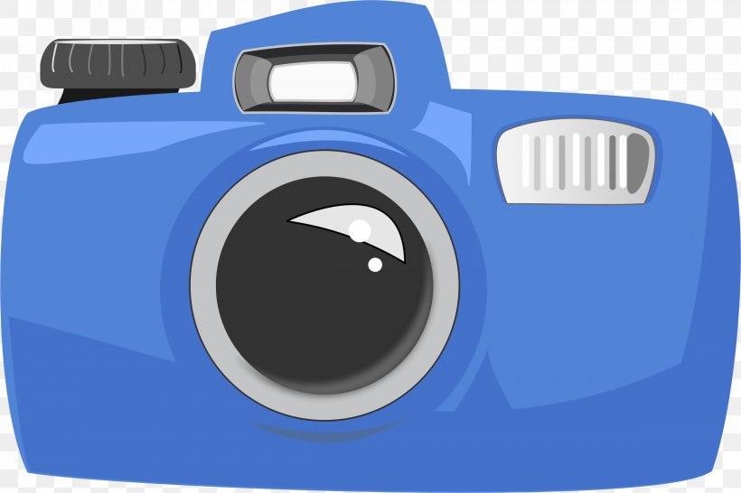 Camera Photography Cartoon Clip Art, PNG, 2378x1584px, Camera, Blue, Brand, Camera Flashes, Cameras Optics Download Free