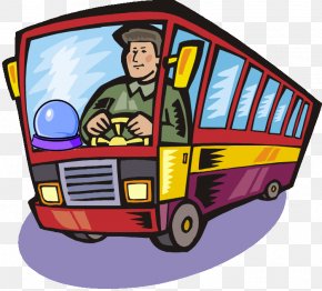 Bus Driver - Bus Driver Driving Transit Bus Coach PNG