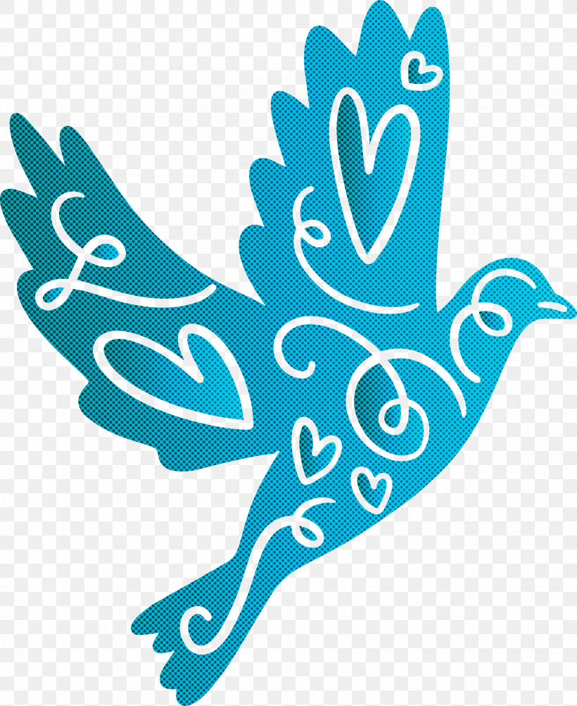 Turquoise Aqua Wing, PNG, 2454x3000px, Cartoon Bird, Aqua, Cute Bird, Turquoise, Wing Download Free