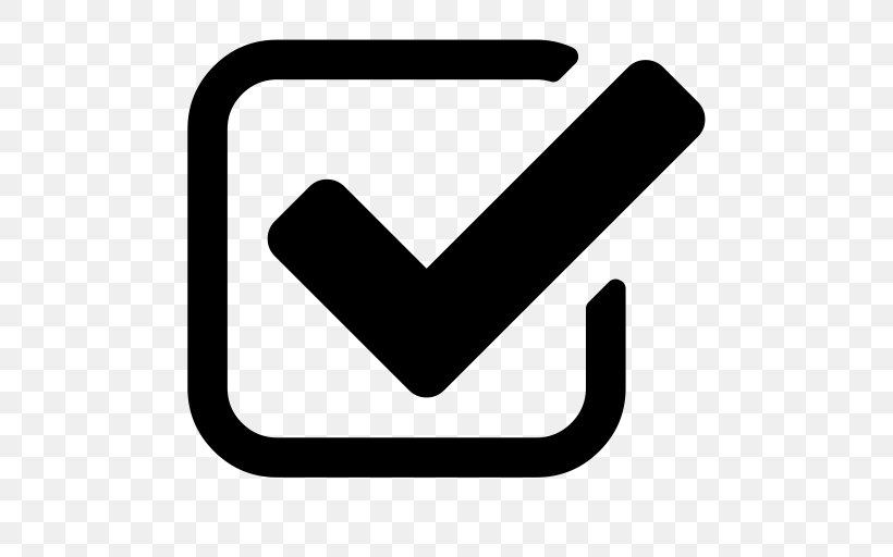 Checkbox Symbol, PNG, 512x512px, Font Awesome, Blackandwhite, Checkbox, Data, Hand Download Free