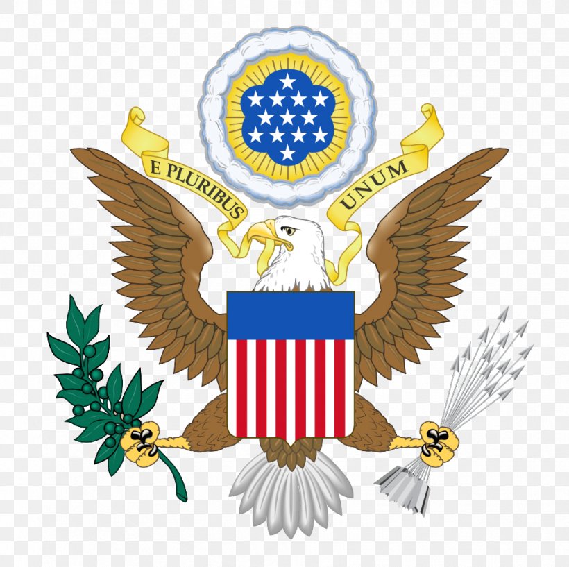Great Seal Of The United States Coat Of Arms United States Heraldry United States Constitution, PNG, 982x979px, United States, Beak, Bird, Coat Of Arms, Crest Download Free