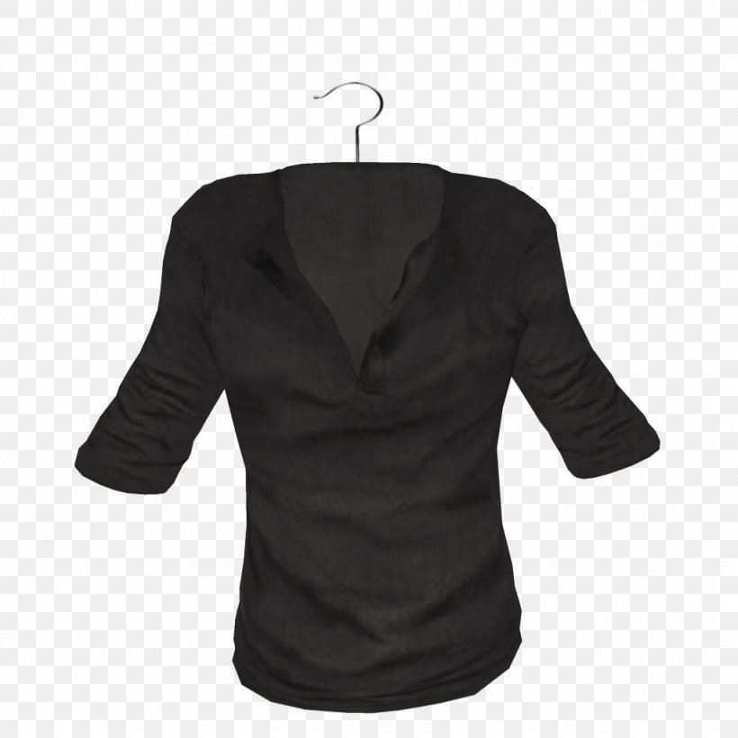 Long-sleeved T-shirt Long-sleeved T-shirt Shoulder Blouse, PNG, 1024x1024px, Sleeve, Black, Black M, Blouse, Long Sleeved T Shirt Download Free