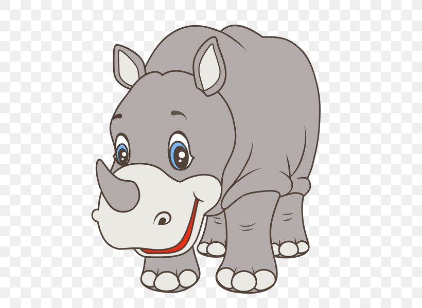 Rhinoceros Hippopotamus Mammal, PNG, 504x600px, Rhinoceros, Bear, Carnivoran, Cartoon, Cat Like Mammal Download Free